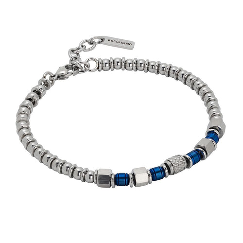 Bracciale beads con pvd blu Default Title