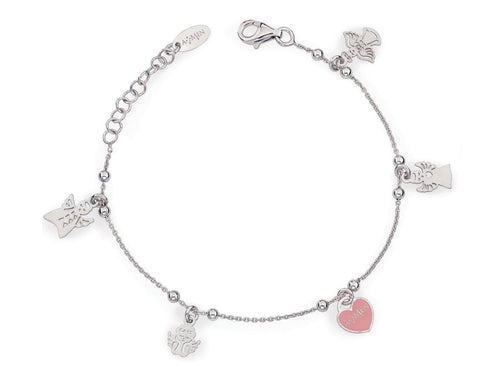 Bracciale charms Angeli e Cuore  AG925 Default Title