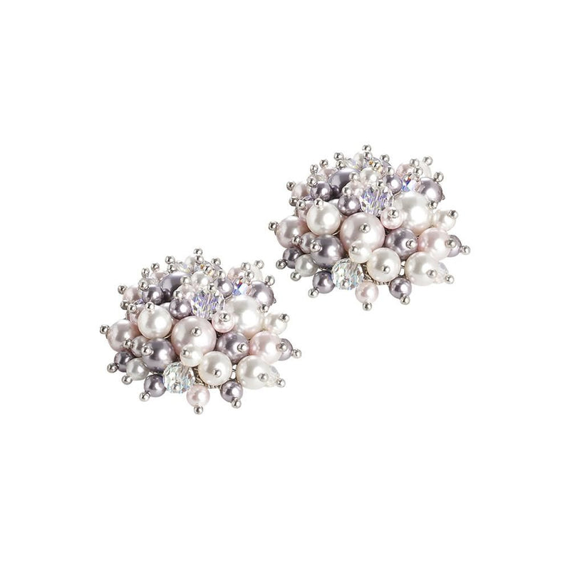 Orecchini con bouquet di cristalli e perle Swarovski Default Title