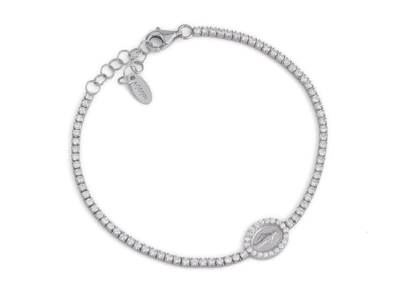 Bracciale Tennis Miracolosa AG925 e zirconi donna 16+3 cm Default Title