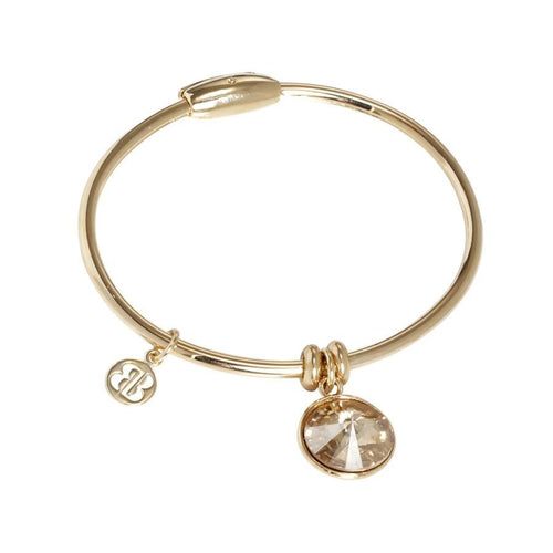 Bracciale con charm in cristallo Swarovski golden Default Title