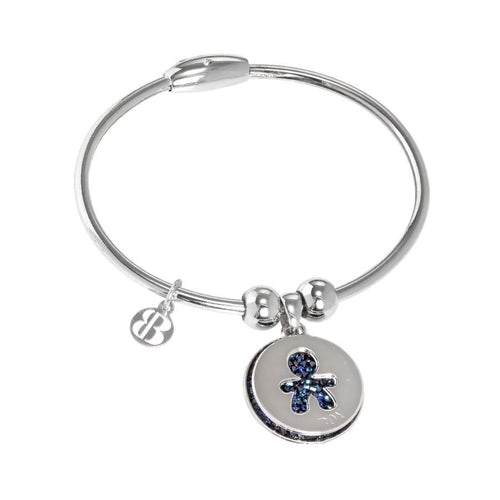 Bracciale con charms e Swarovski cristal rock bermuda blu Default Title