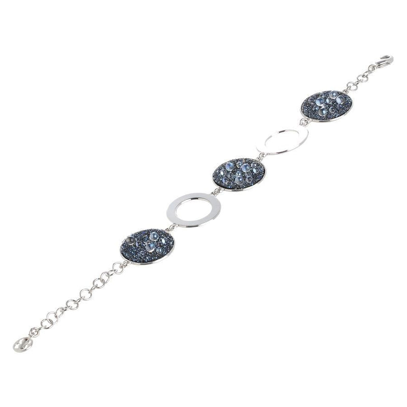 Bracciale modulare con superficie Swarovski galuchat moonlight Default Title