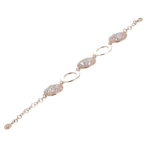 Bracciale modulare con superficie Swarovski galuchat aurora boreale Default Title