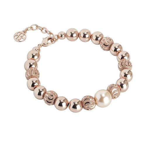 Bracciale con perla Swarovski peach Default Title