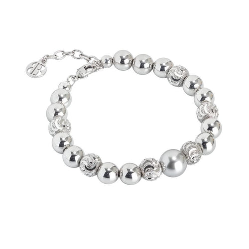 Bracciale con perla Swarovski light grey Default Title