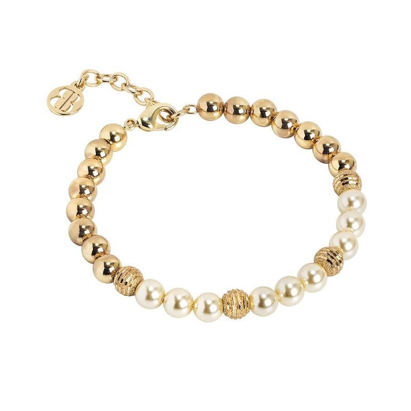 Bracciale dorato con perle Swarovski light gold Default Title