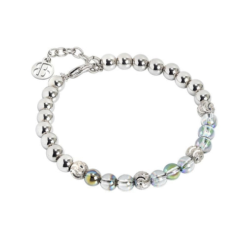 Bracciale con perle Swarovski iridescent green Default Title