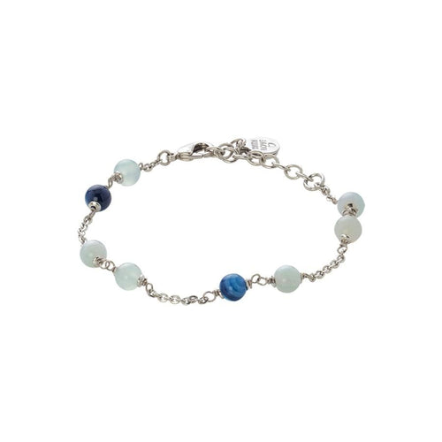 Bracciale con agata mix blue e celeste Default Title