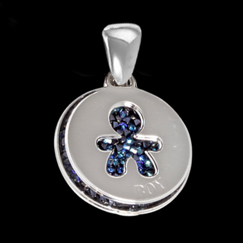 Charm con tappetino Swarovski cristal rock bermusa blu Default Title