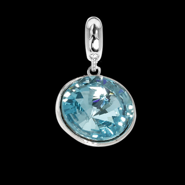 Charm con cristallo Swarovski light torquoise Default Title