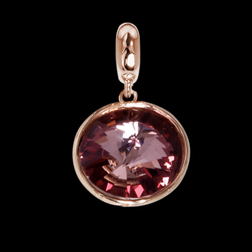 Charm con cristallo Swarovski antique pink Default Title