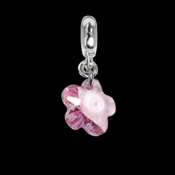 Charm con cristallo Swarovski light rose Default Title