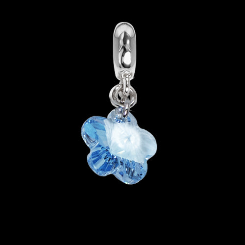 Charm con cristallo Swarovski acqua marina Default Title