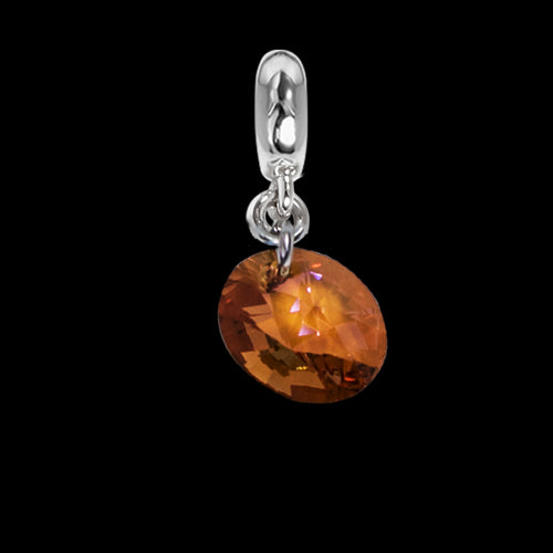 Charm con cristallo Swarovski copper Default Title