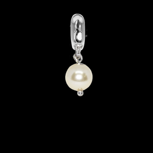 Charm con perla Swarovski light gold Default Title