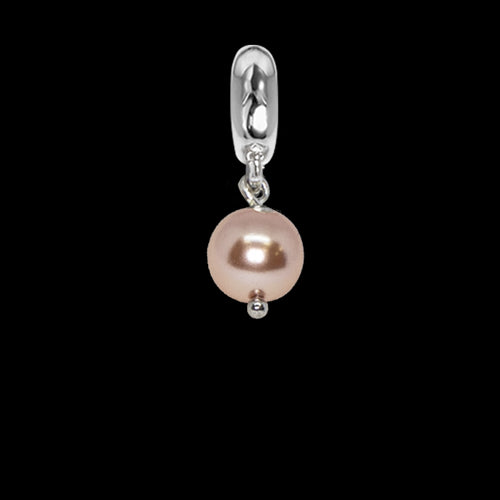 Charm con perla Swarovski rose peach Default Title