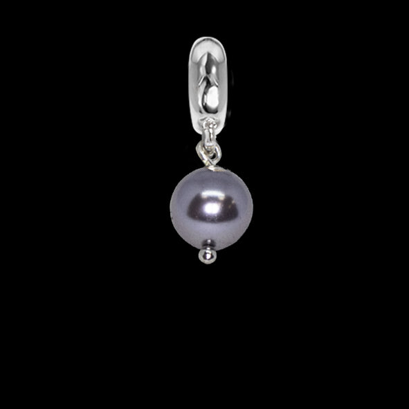 Charm con perla Swarovski mauve Default Title