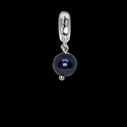 Charm con perla Swarovski night blue Default Title